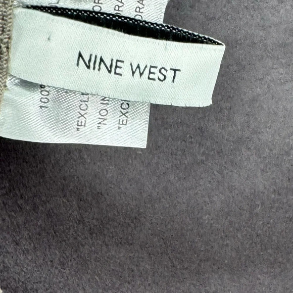 Designer Nine West Trench-style hat wool felt hat with faux leather fall  staple - Picture 10 of 13